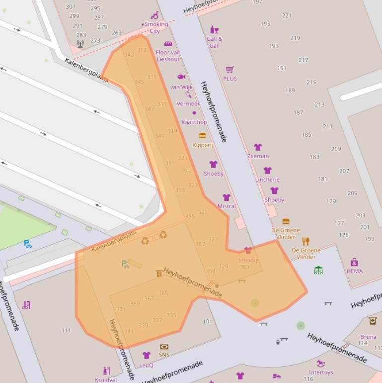 Kaart van postcodegebied 5043RH.