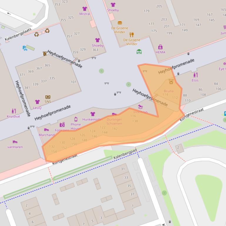 Kaart van postcodegebied 5043RP.