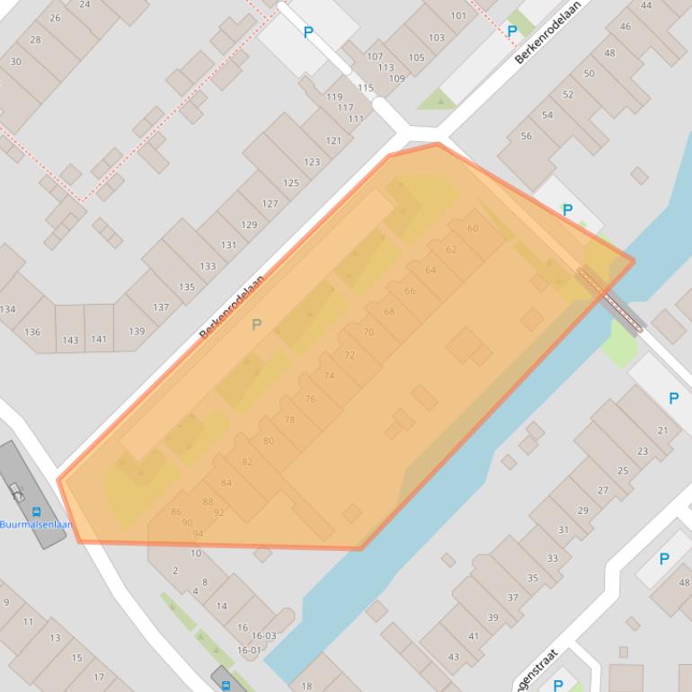 Kaart van postcodegebied 5043WC.