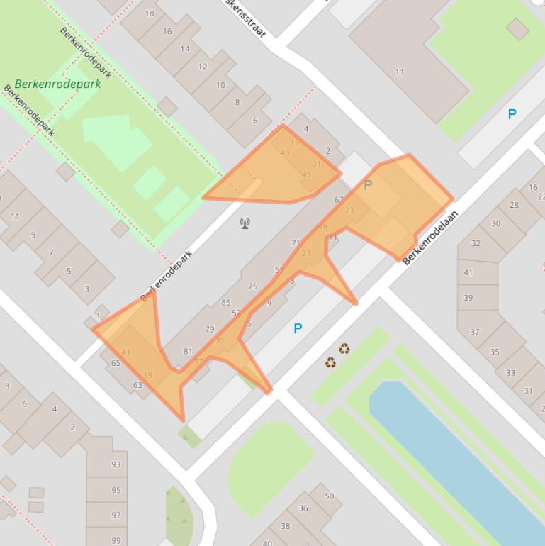 Kaart van postcodegebied 5043WE.