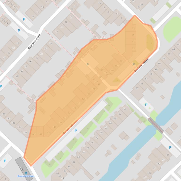 Kaart van postcodegebied 5043WH.