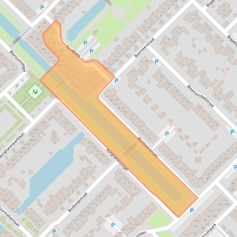 Kaart van postcodegebied 5043XX.