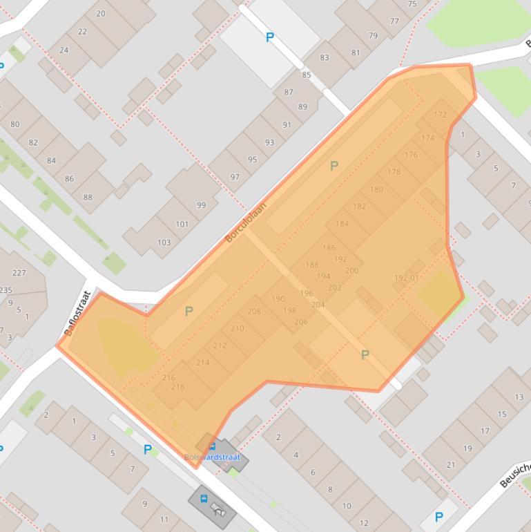 Kaart van postcodegebied 5043ZX.