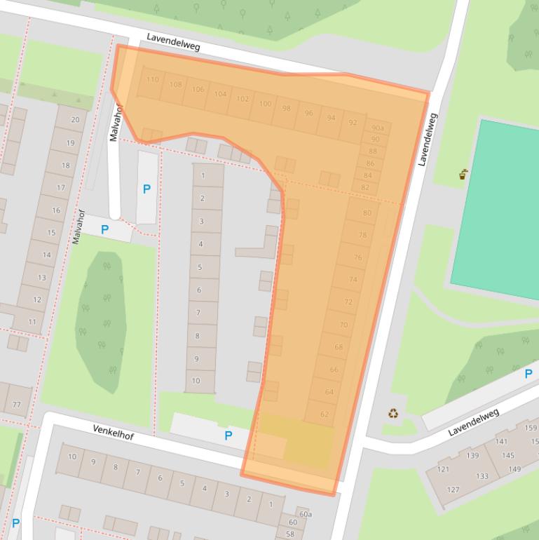 Kaart van postcodegebied 5044AG.