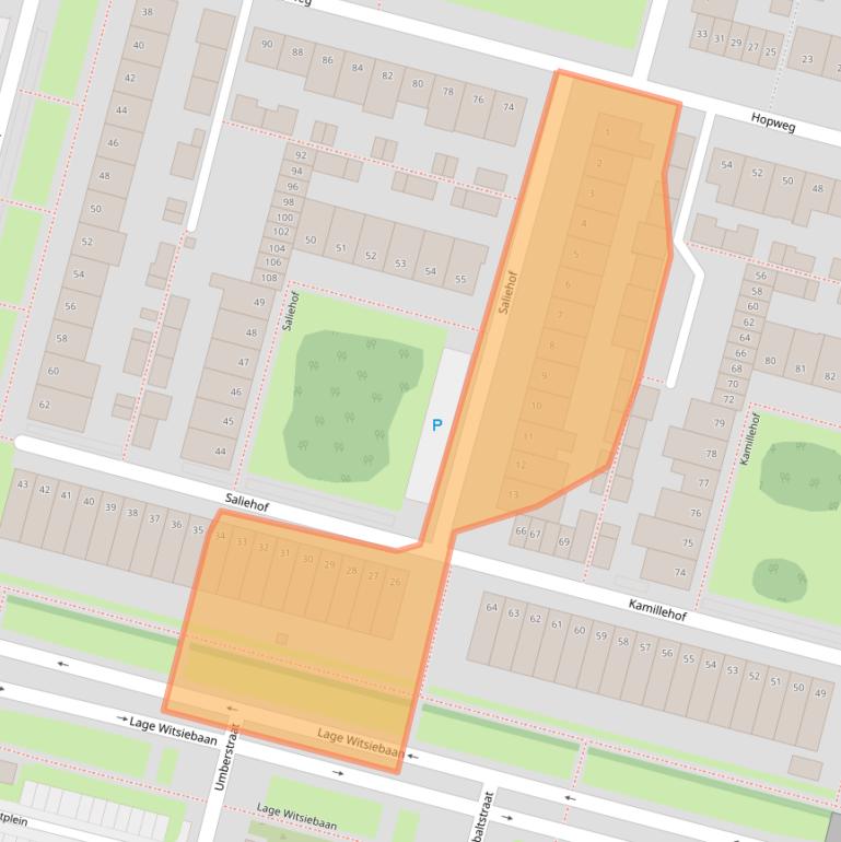 Kaart van postcodegebied 5044AR.