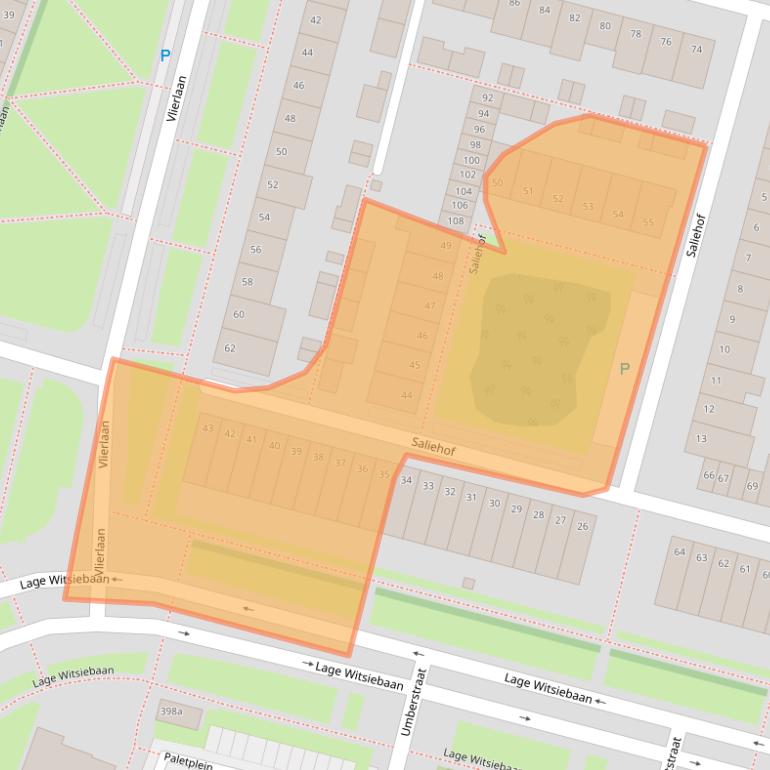 Kaart van postcodegebied 5044AS.