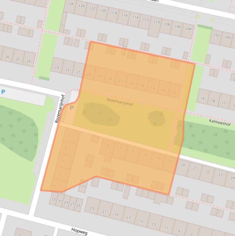 Kaart van postcodegebied 5044AT.
