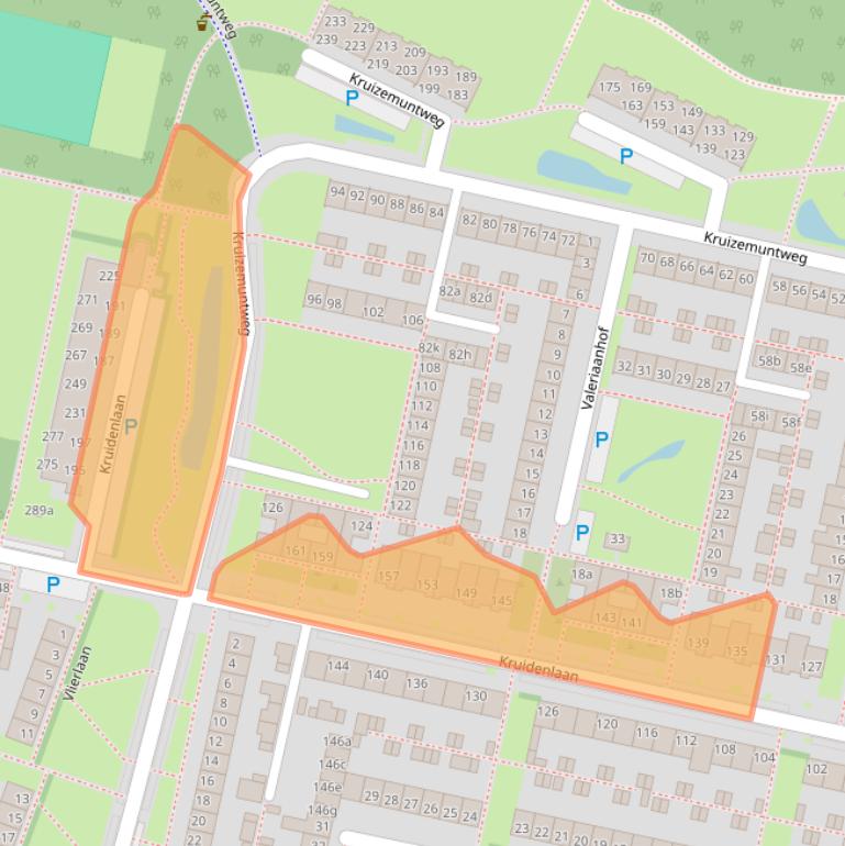 Kaart van postcodegebied 5044CD.