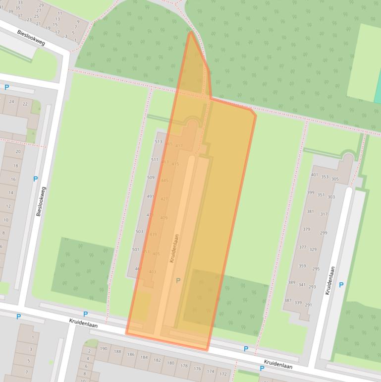 Kaart van postcodegebied 5044CK.