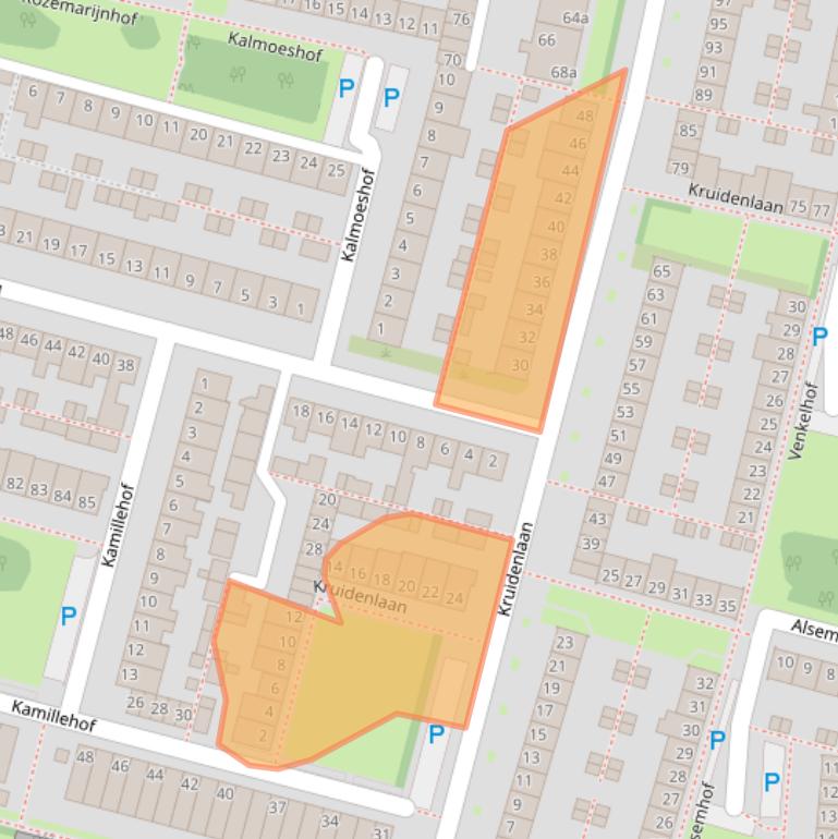 Kaart van postcodegebied 5044CM.