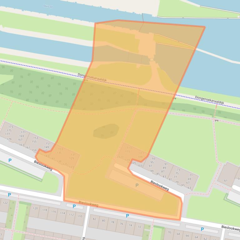 Kaart van postcodegebied 5044DK.