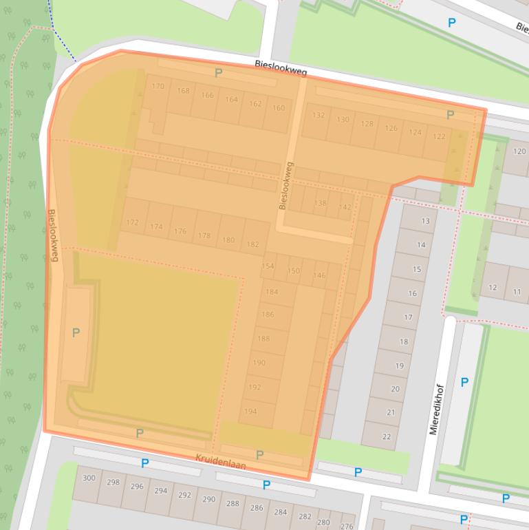 Kaart van postcodegebied 5044DR.