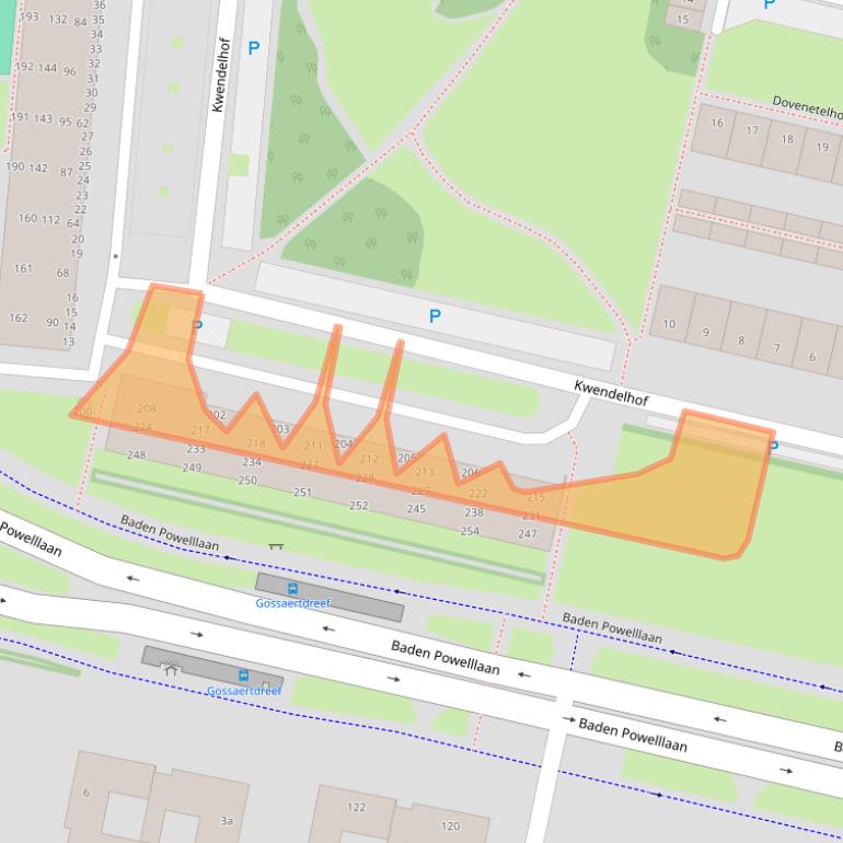 Kaart van postcodegebied 5044EJ.