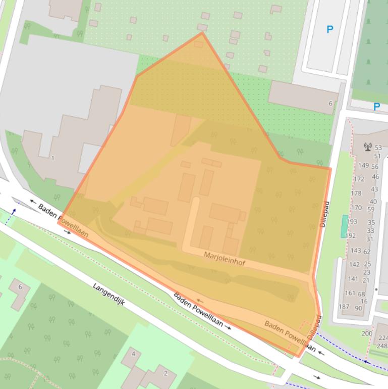 Kaart van postcodegebied 5044EM.