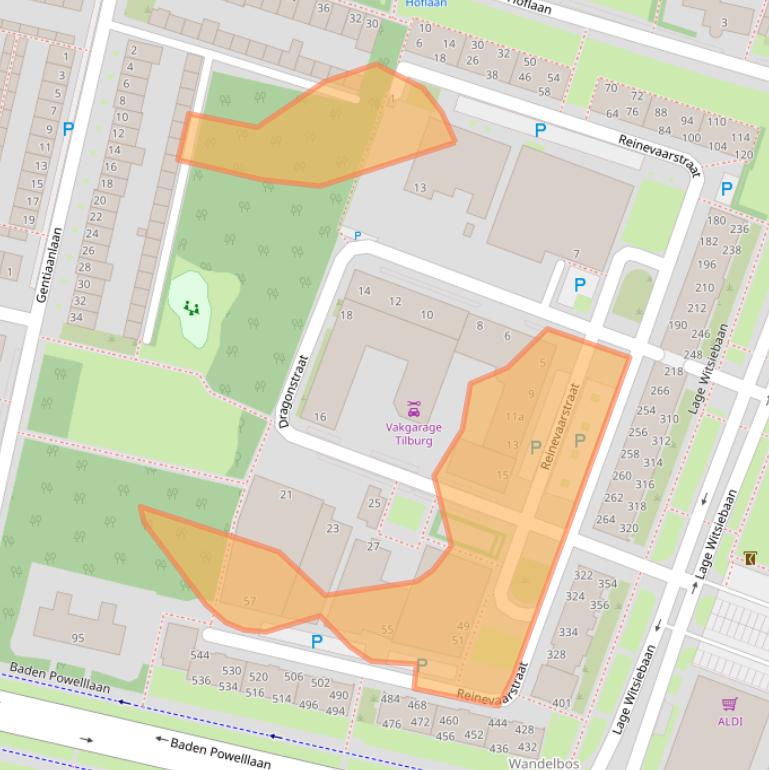 Kaart van postcodegebied 5044HD.