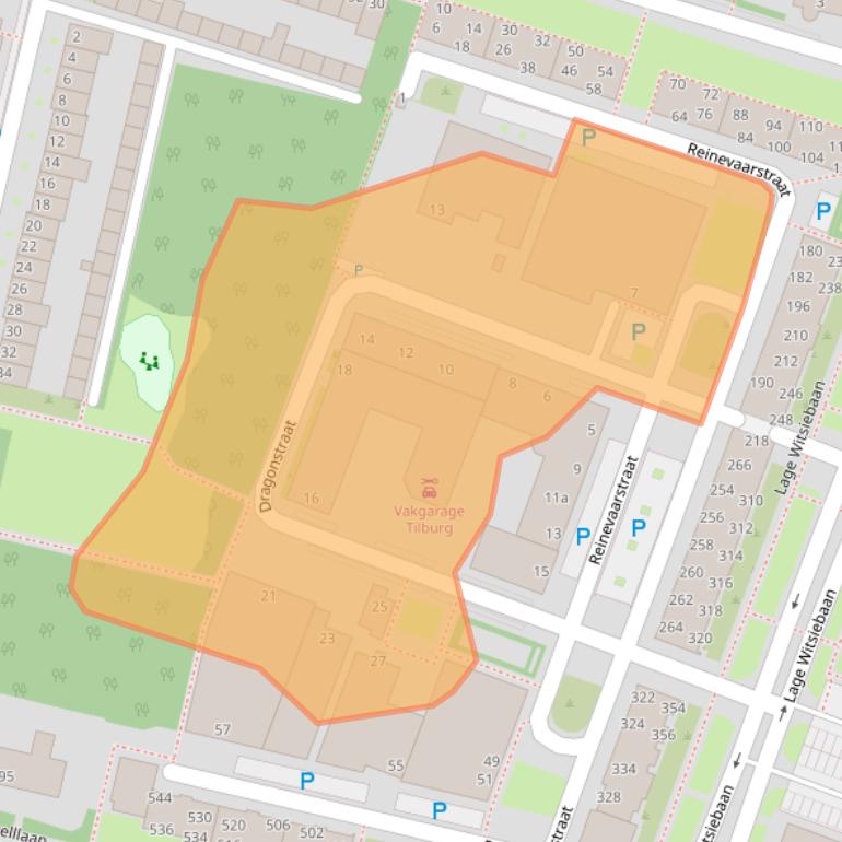 Kaart van postcodegebied 5044HR.