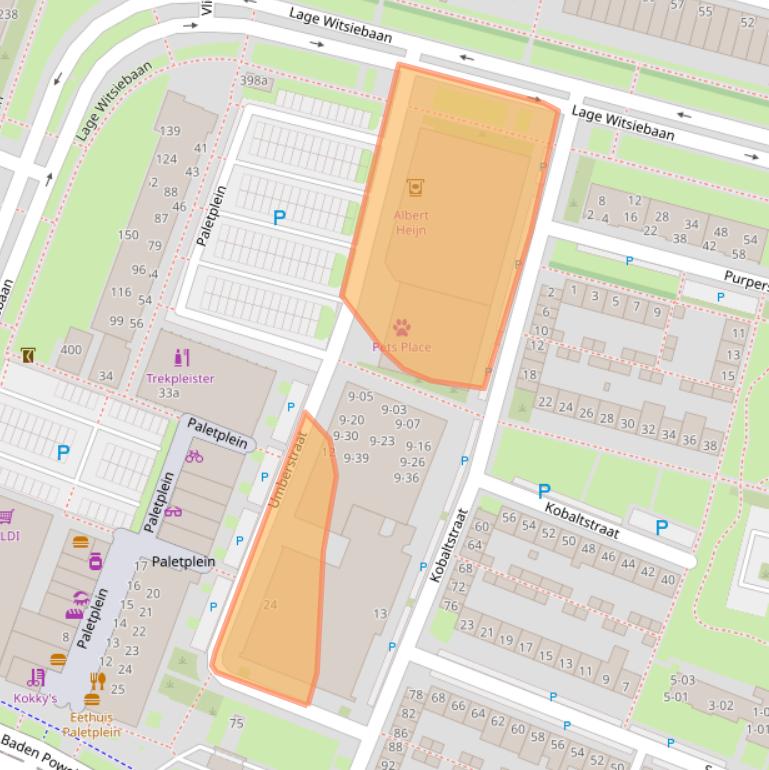 Kaart van postcodegebied 5044JJ.