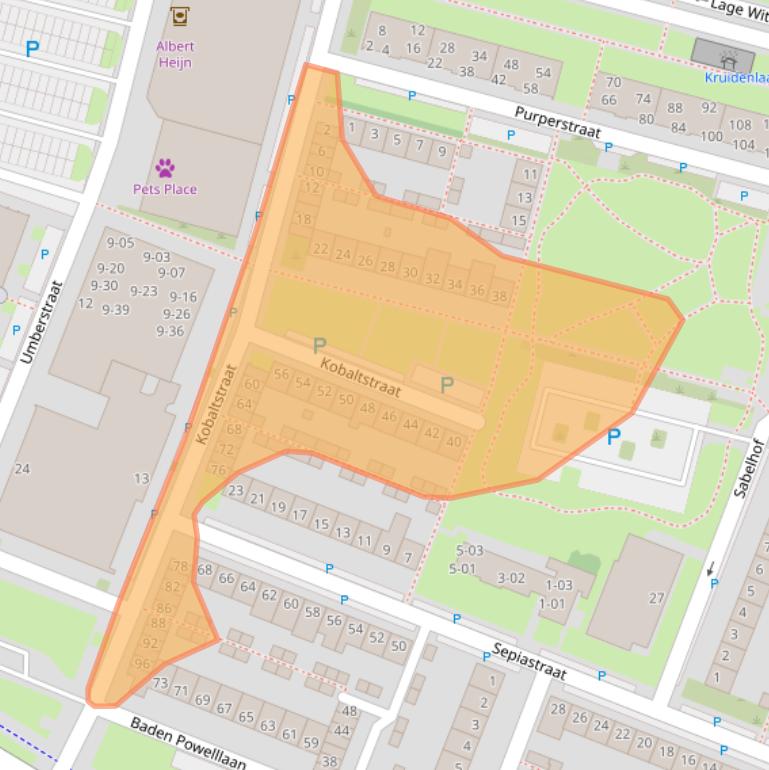 Kaart van postcodegebied 5044JL.