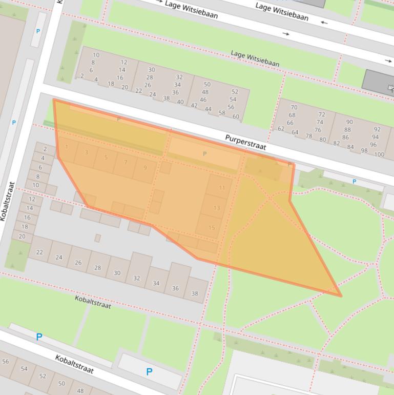 Kaart van postcodegebied 5044JS.