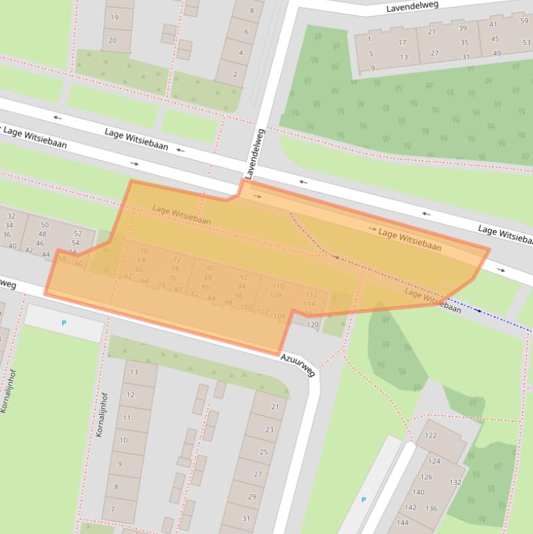 Kaart van postcodegebied 5044KD.