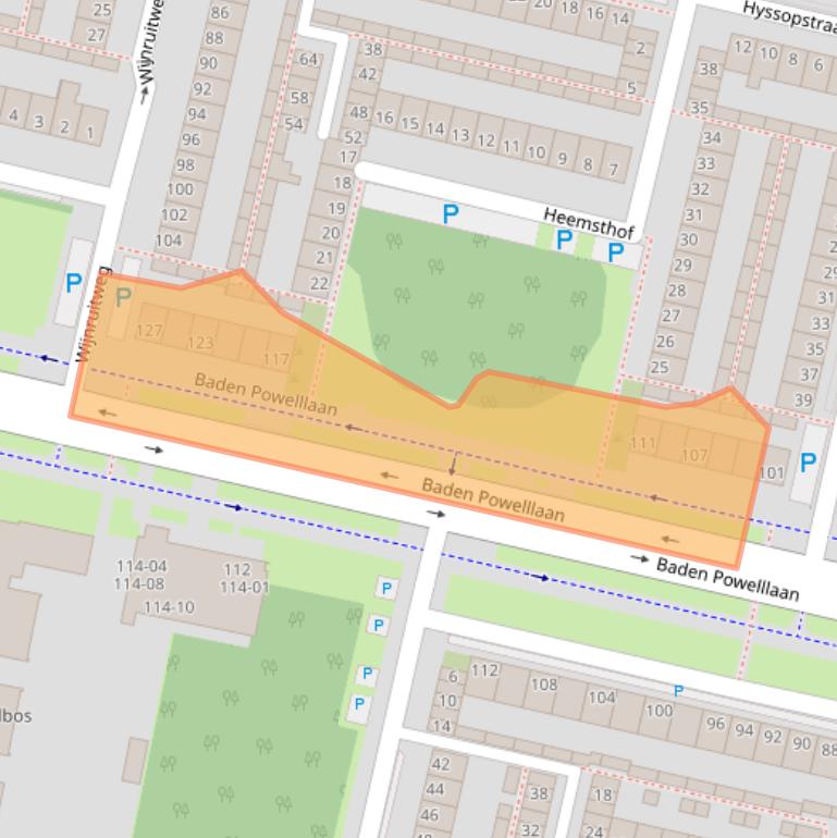 Kaart van postcodegebied 5044LB.
