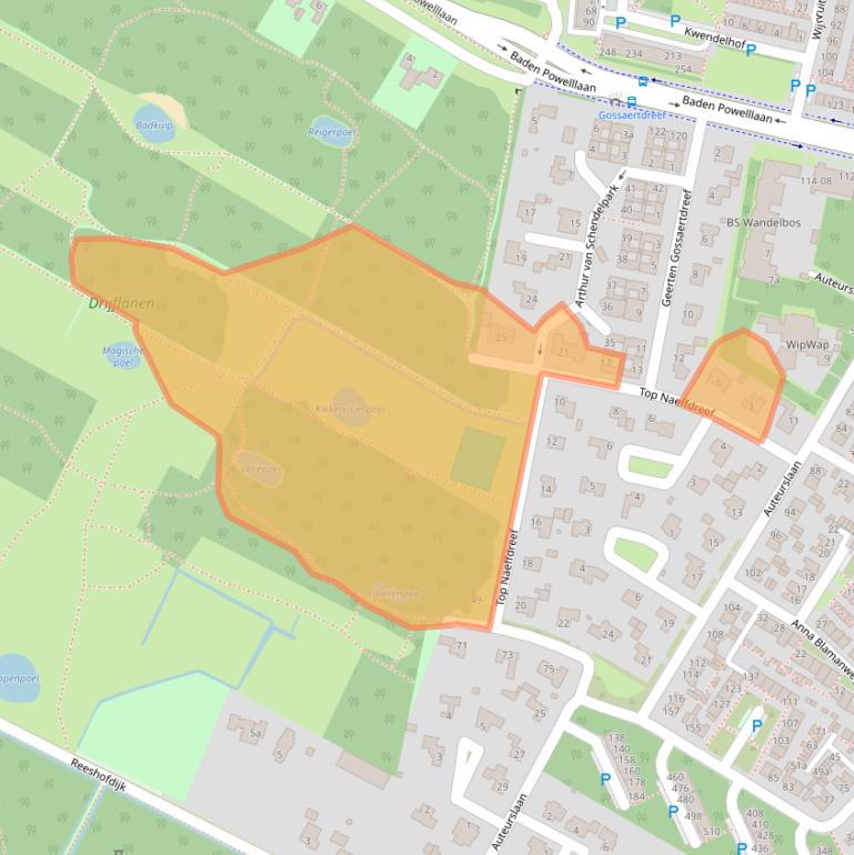 Kaart van postcodegebied 5044LK.
