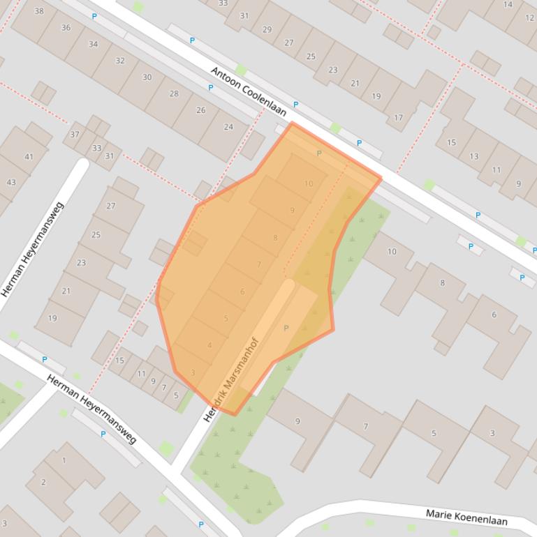 Kaart van postcodegebied 5044NA.