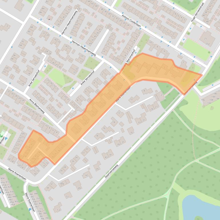 Kaart van postcodegebied 5044ND.