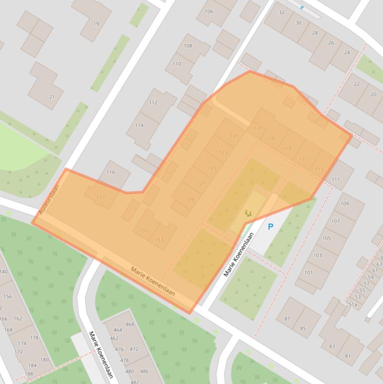 Kaart van postcodegebied 5044NG.