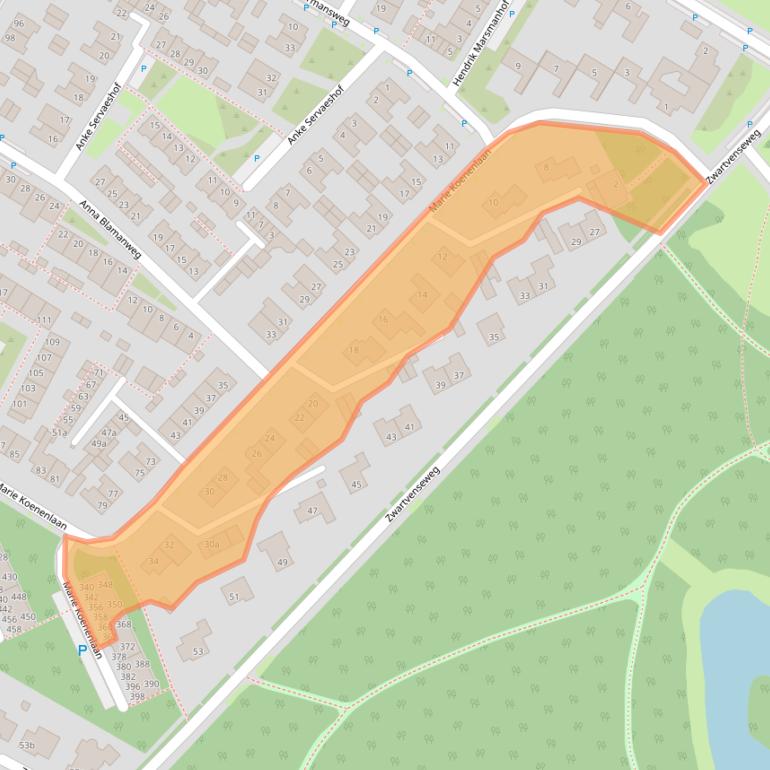 Kaart van postcodegebied 5044NH.