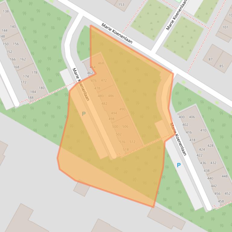 Kaart van postcodegebied 5044NL.