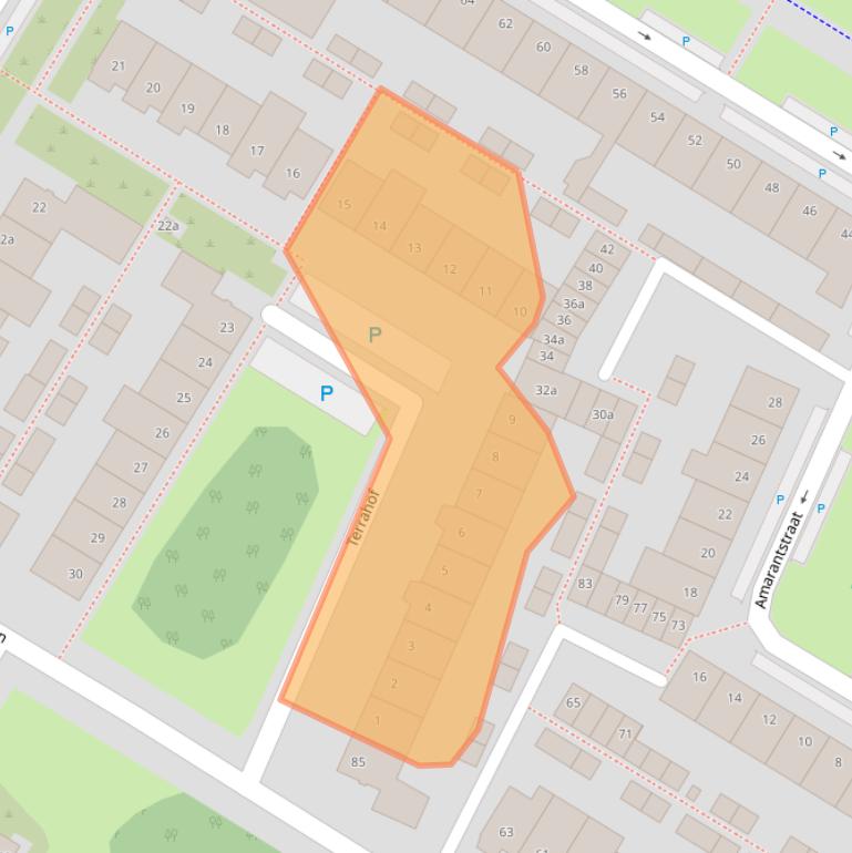 Kaart van postcodegebied 5044RM.