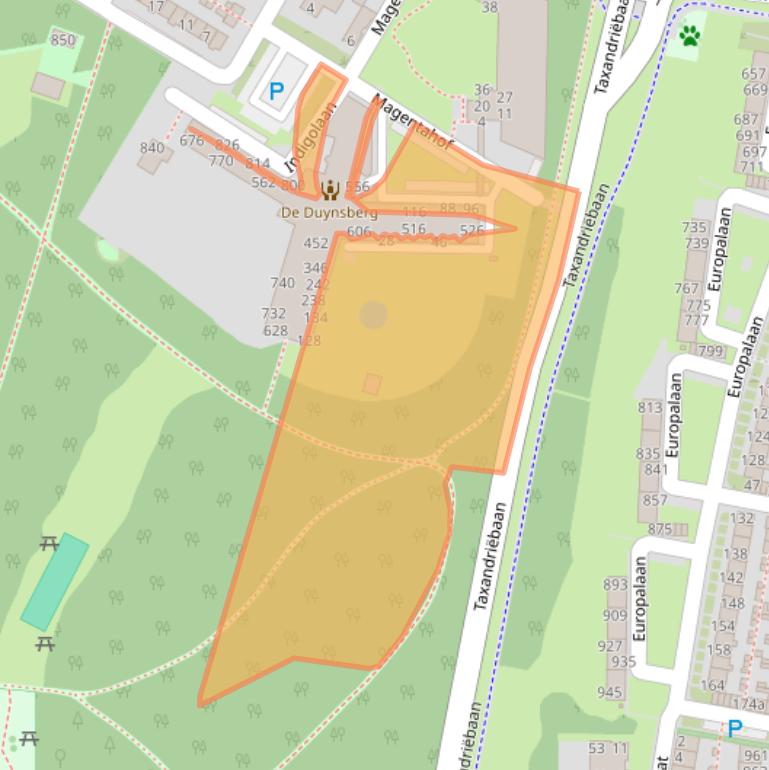 Kaart van postcodegebied 5044SB.