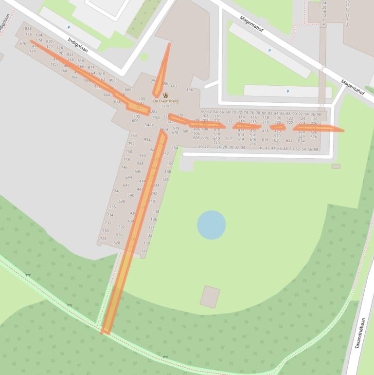 Kaart van postcodegebied 5044SE.