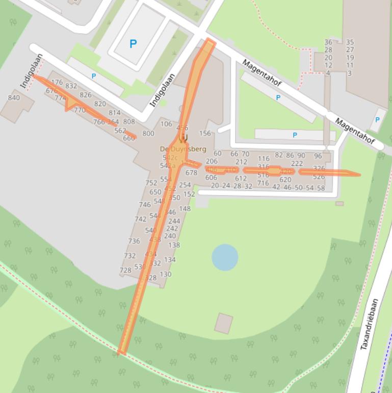 Kaart van postcodegebied 5044SG.