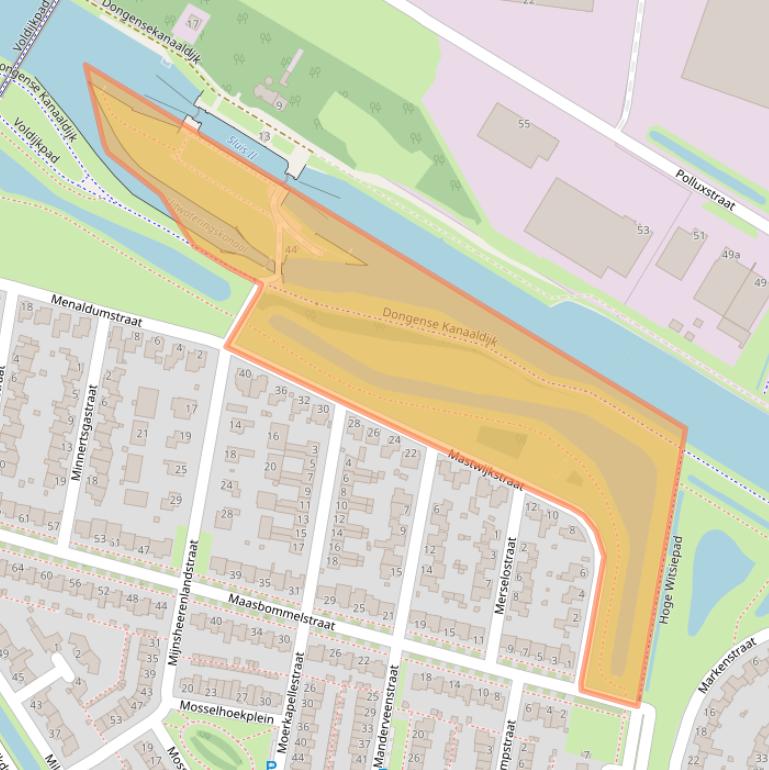 Kaart van postcodegebied 5044VE.