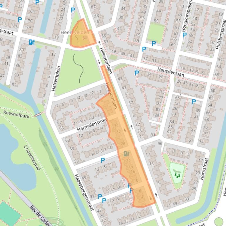 Kaart van postcodegebied 5045AD.