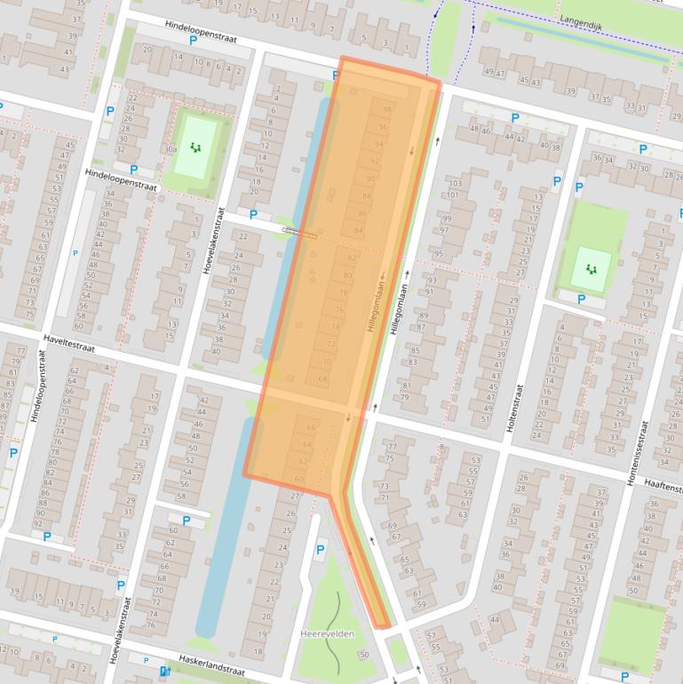Kaart van postcodegebied 5045AE.