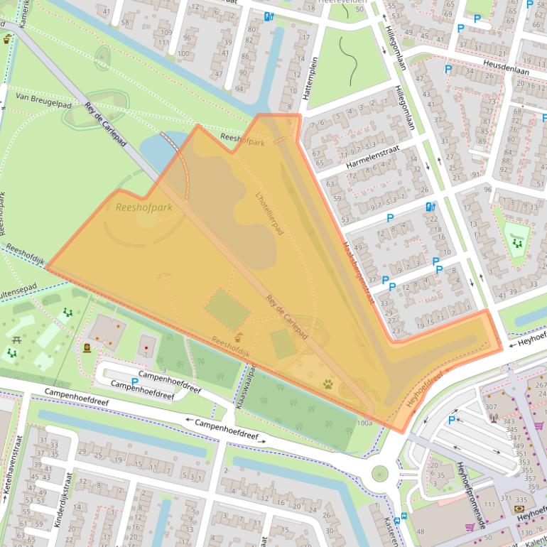 Kaart van postcodegebied 5045AT.