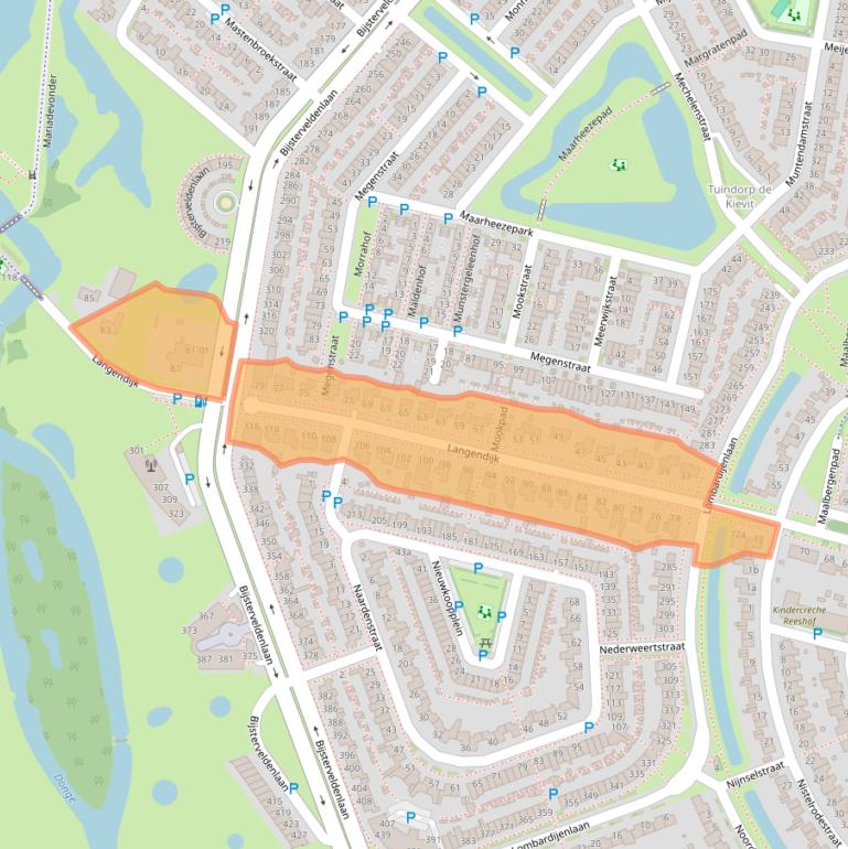 Kaart van postcodegebied 5045AV.