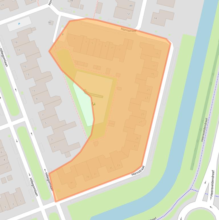 Kaart van postcodegebied 5045BA.