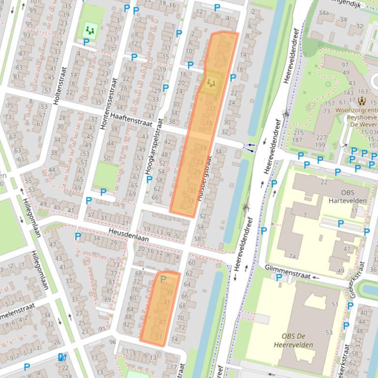 Kaart van postcodegebied 5045BC.