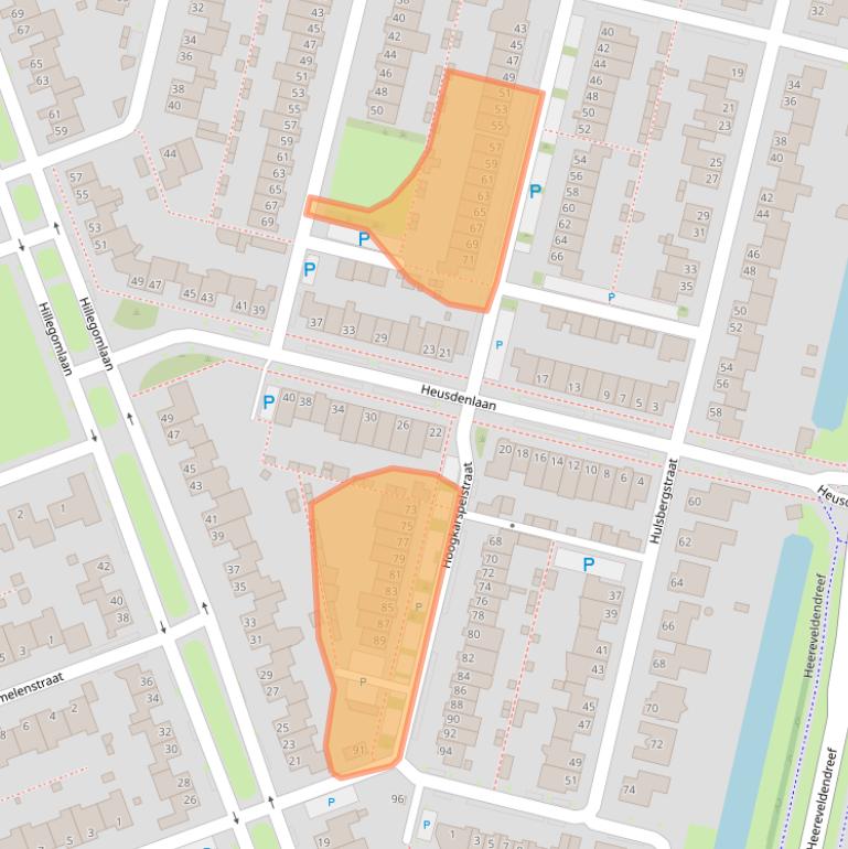 Kaart van postcodegebied 5045BJ.