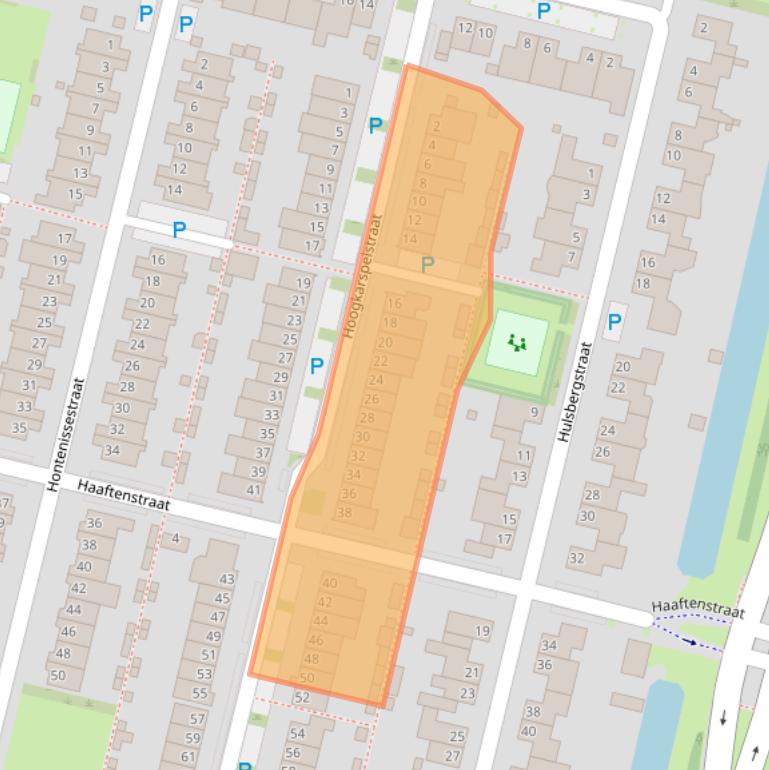 Kaart van postcodegebied 5045BK.