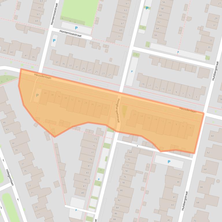 Kaart van postcodegebied 5045BN.