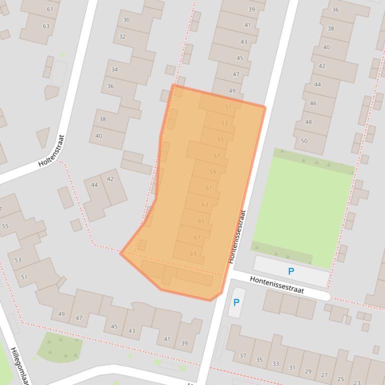 Kaart van postcodegebied 5045CB.