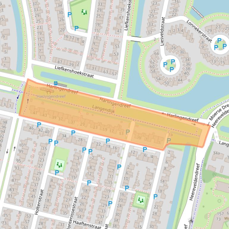 Kaart van postcodegebied 5045CK.
