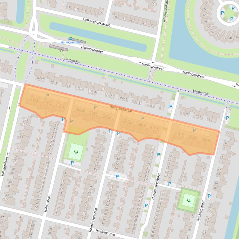 Kaart van postcodegebied 5045CM.