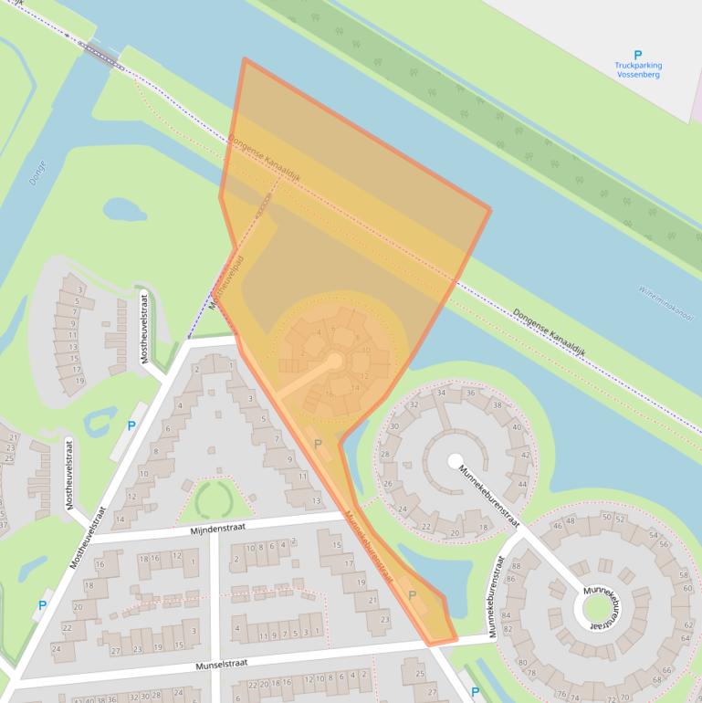 Kaart van postcodegebied 5045DT.