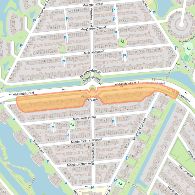 Kaart van postcodegebied 5045EA.